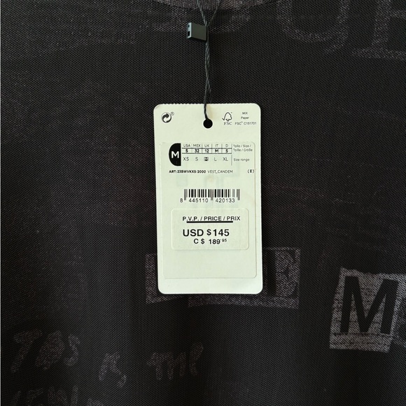 Desigual Black Mesh Dress - Picture 3 of 3